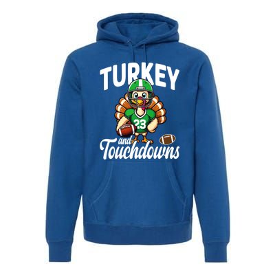 Family Food Football Thanksgiving Meaningful Gift Premium Hoodie