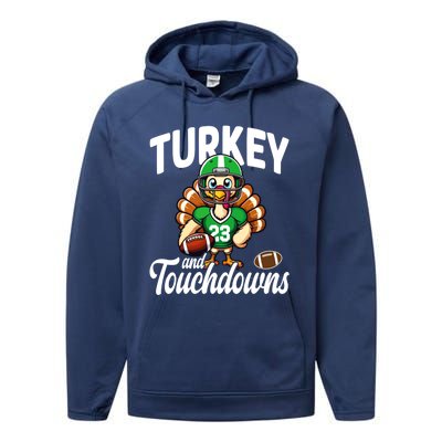 Family Food Football Thanksgiving Meaningful Gift Performance Fleece Hoodie