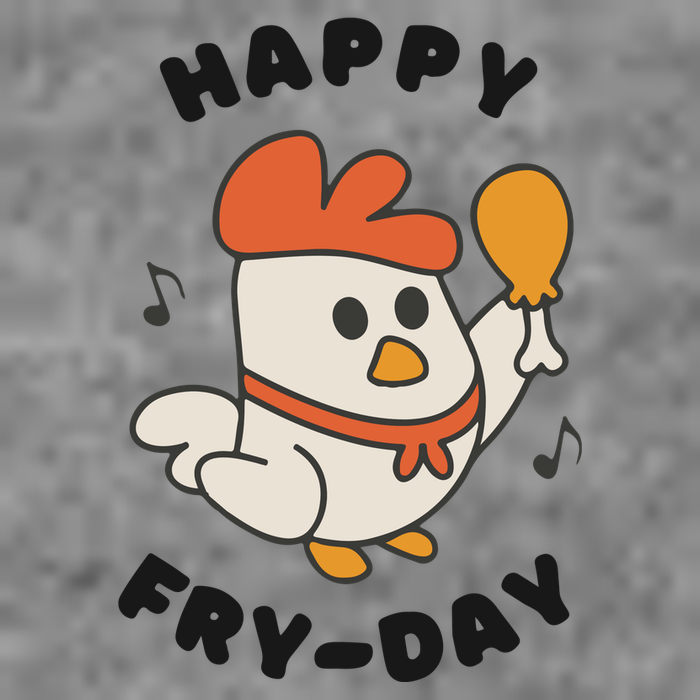 Funny Friday Fried Chicken 7-Panel Snapback Hat