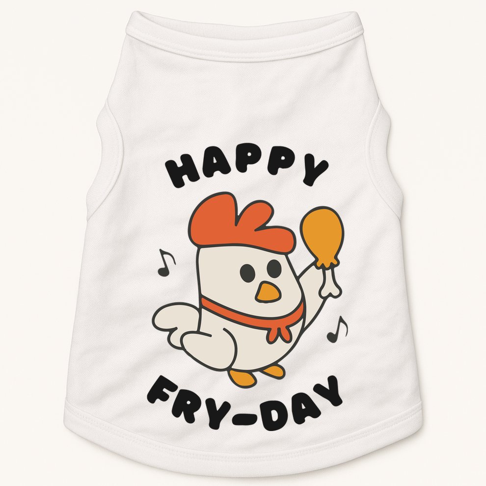 Funny Friday Fried Chicken Doggie Tank