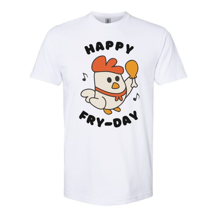 Funny Friday Fried Chicken Softstyle® CVC T-Shirt