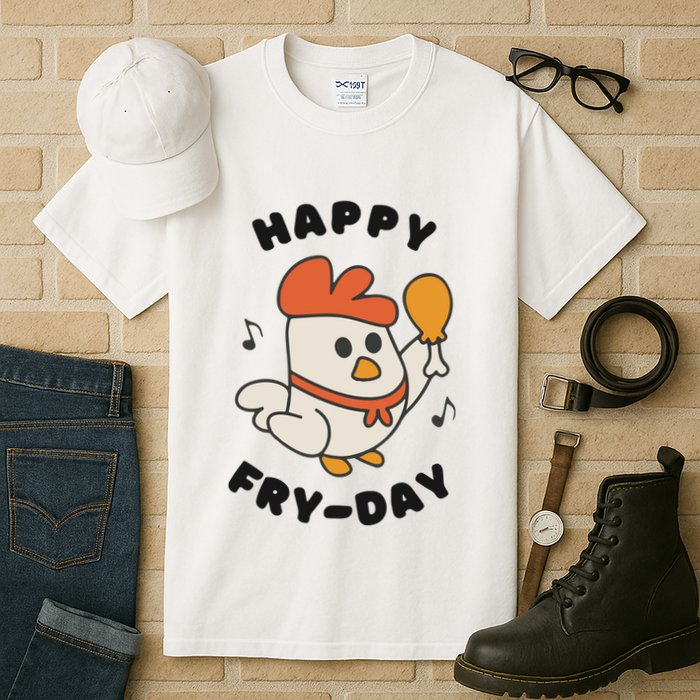 Funny Friday Fried Chicken Tall T-Shirt