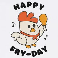 Funny Friday Fried Chicken Magnet