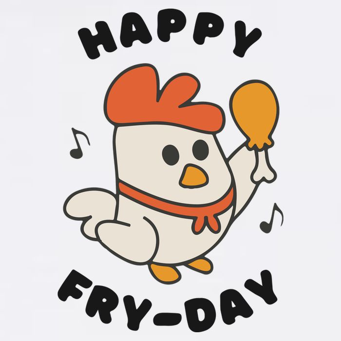 Funny Friday Fried Chicken Magnet