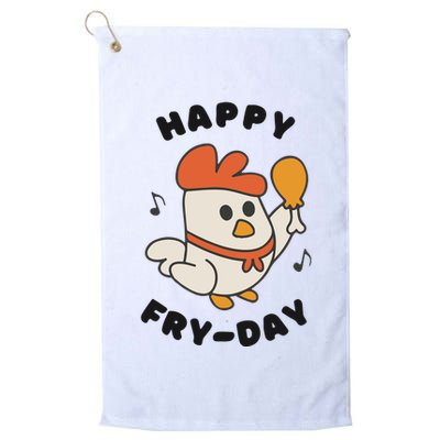 Funny Friday Fried Chicken Golf Towel