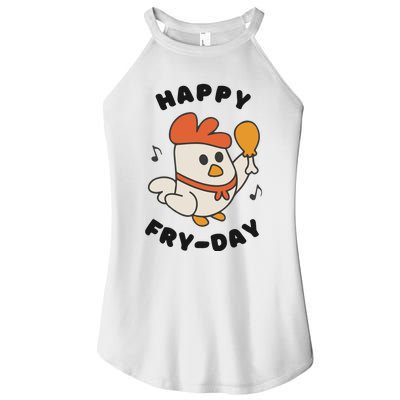 Funny Friday Fried Chicken Women’s Perfect Tri Rocker Tank