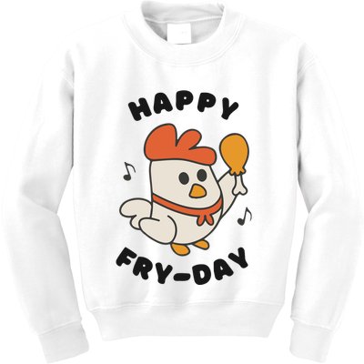 Funny Friday Fried Chicken Kids Sweatshirt