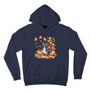 Feral Fall For Raccoon And Pumpkin Spice Lovers Tall Hoodie