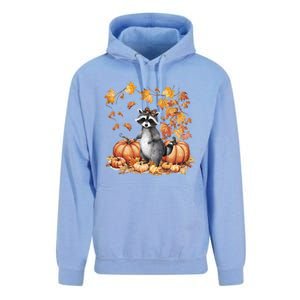 Feral Fall For Raccoon And Pumpkin Spice Lovers Unisex Surf Hoodie