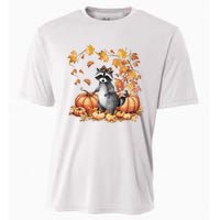 Feral Fall For Raccoon And Pumpkin Spice Lovers Cooling Performance Crew T-Shirt