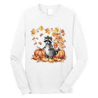 Feral Fall For Raccoon And Pumpkin Spice Lovers Long Sleeve Shirt