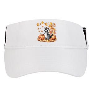 Feral Fall For Raccoon And Pumpkin Spice Lovers Adult Drive Performance Visor