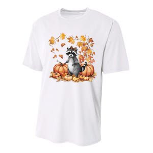 Feral Fall For Raccoon And Pumpkin Spice Lovers Performance Sprint T-Shirt