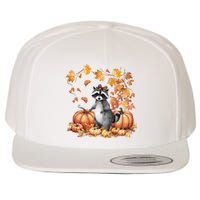 Feral Fall For Raccoon And Pumpkin Spice Lovers Wool Snapback Cap