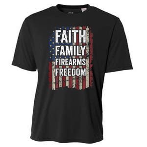 Faith Family Firearms & Freedom - Pro God Guns USA (ON BACK) Cooling Performance Crew T-Shirt