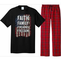 Faith Family Firearms & Freedom - Pro God Guns USA (ON BACK) Pajama Set