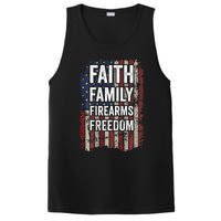 Faith Family Firearms & Freedom - Pro God Guns USA (ON BACK) PosiCharge Competitor Tank