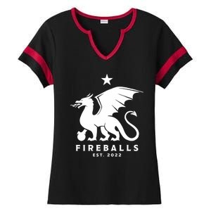 Fireballs Fc Ladies Halftime Notch Neck Tee