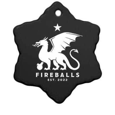 Fireballs Fc Ceramic Star Ornament