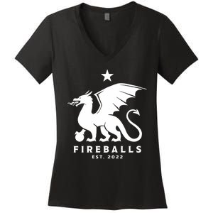 Fireballs Fc Women's V-Neck T-Shirt