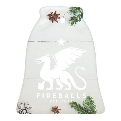 Fireballs Fc Ceramic Bell Ornament