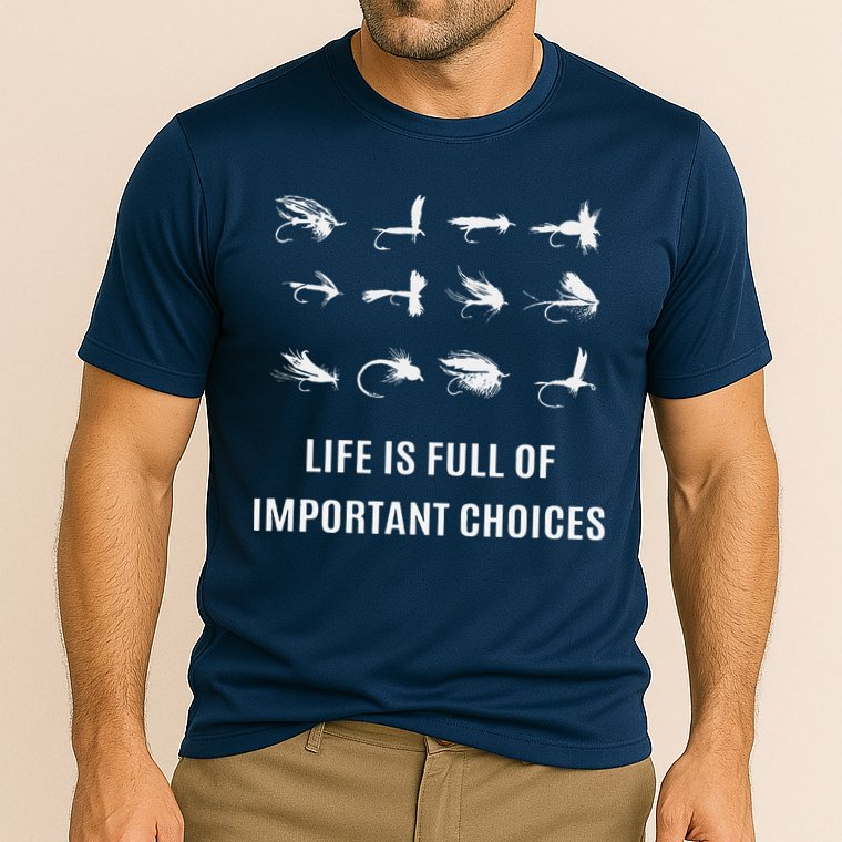 Fly Fishing Fisherman Gift Cooling Performance Crew T-Shirt