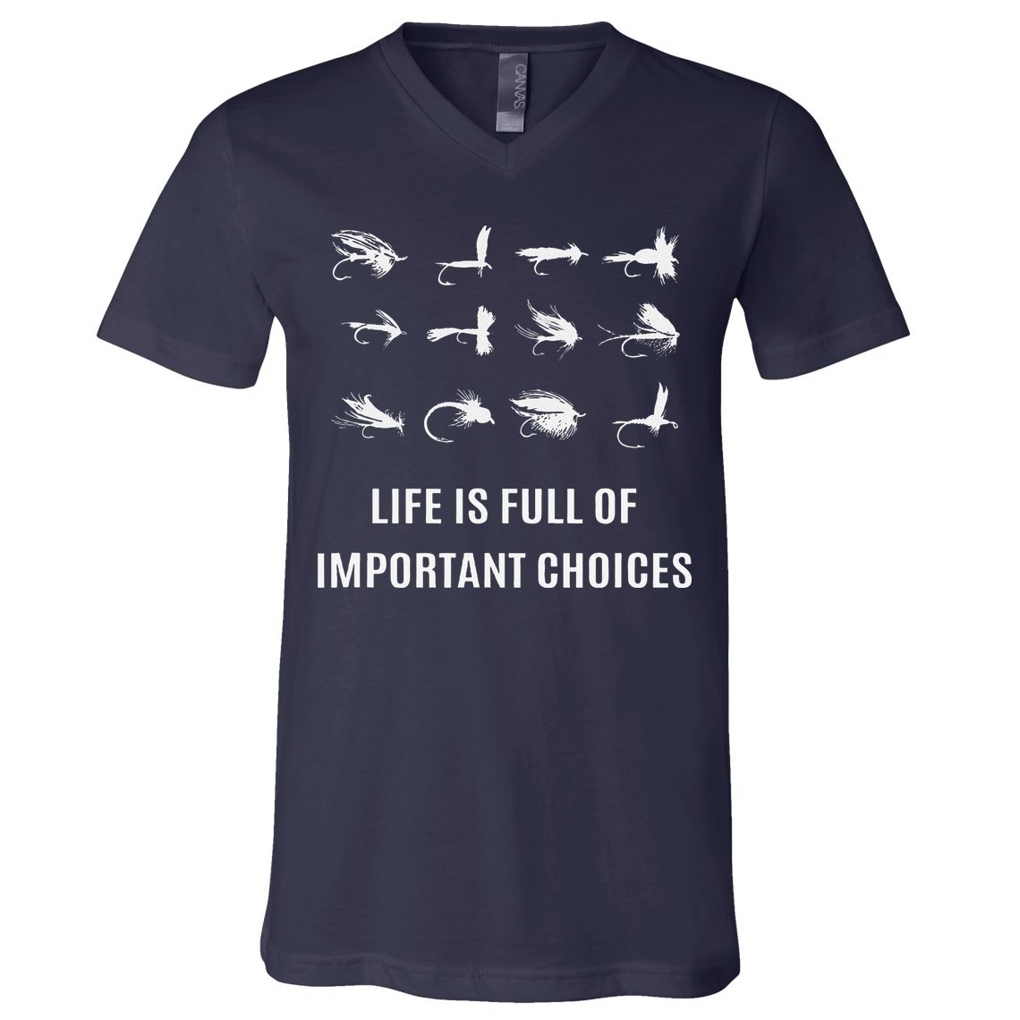 Fly Fishing Fisherman Gift V-Neck T-Shirt