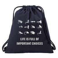 Fly Fishing Fisherman Gift Drawstring Bag