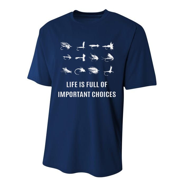 Fly Fishing Fisherman Gift Performance Sprint T-Shirt