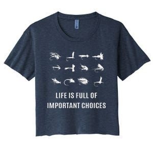 Fly Fishing Fisherman Gift Women's Crop Top Tee