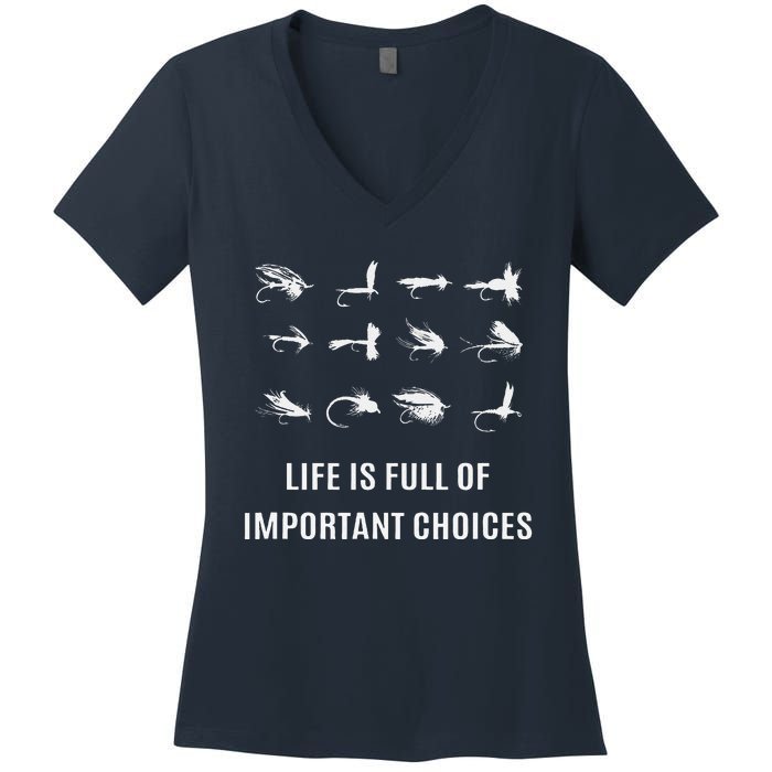 Fly Fishing Fisherman Gift Women's V-Neck T-Shirt