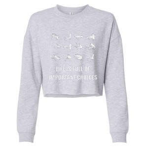 Fly Fishing Fisherman Gift Cropped Pullover Crew