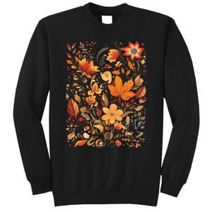 Fall Floral Fall Wildflowers Autumn Sweatshirt