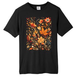 Fall Floral Fall Wildflowers Autumn Tall Fusion ChromaSoft Performance T-Shirt