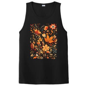 Fall Floral Fall Wildflowers Autumn PosiCharge Competitor Tank