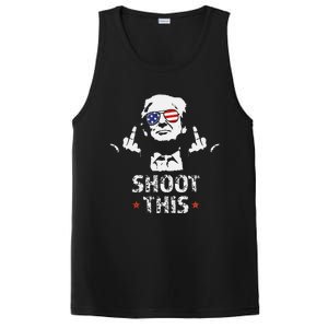 Fight Fight Fight Trump 2024 American Flag Shoot This PosiCharge Competitor Tank