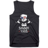 Fight Fight Fight Trump 2024 American Flag Shoot This Tank Top