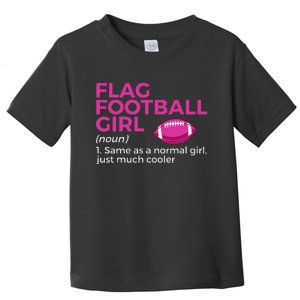 Funny Flag Football Girl Definition Toddler T-Shirt