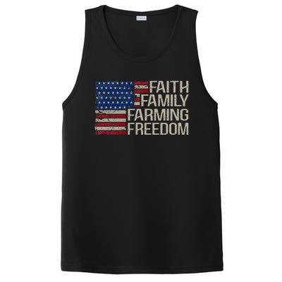 Faith Family Farming Freedom American Flag PosiCharge Competitor Tank