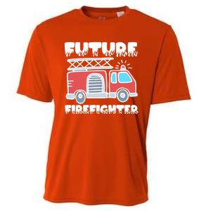 Future Firefighter Future Fire Firefighting Gift Cooling Performance Crew T-Shirt