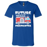 Future Firefighter Future Fire Firefighting Gift V-Neck T-Shirt