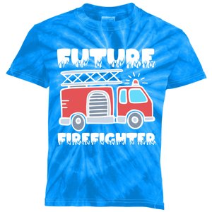 Future Firefighter Future Fire Firefighting Gift Kids Tie-Dye T-Shirt