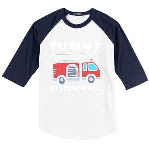 Future Firefighter Future Fire Firefighting Gift Baseball Sleeve Shirt