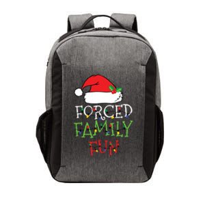 Forced Family Fun Sarcastic Christmas Pajama Family Funny Vector Backpack