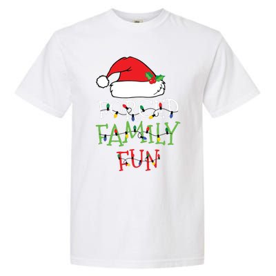 Forced Family Fun Sarcastic Christmas Pajama Family Funny Garment-Dyed Heavyweight T-Shirt