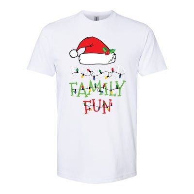 Forced Family Fun Sarcastic Christmas Pajama Family Funny Softstyle CVC T-Shirt