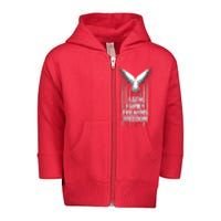 Faith Family Firearms & Freedom American Flag Pro God Guns Toddler Zip Fleece Hoodie