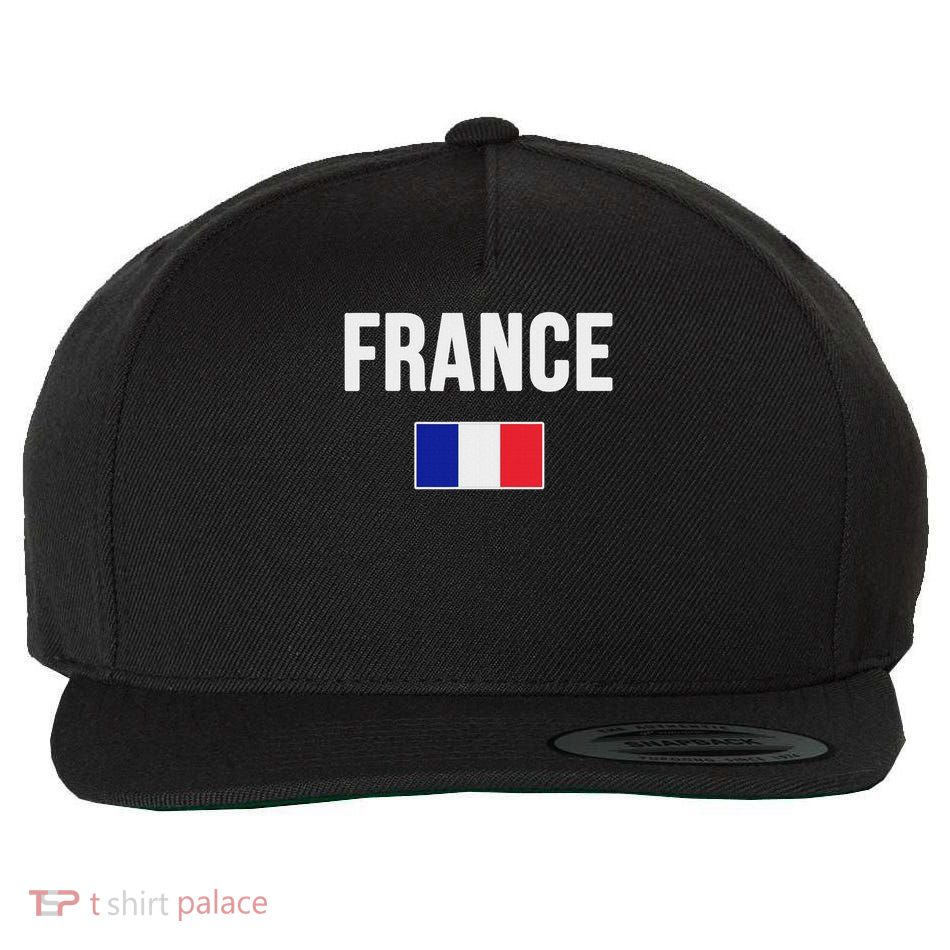 France French Flag Wool Snapback Cap