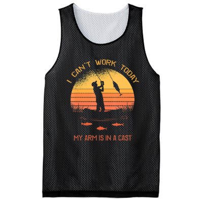 Funny Fishin Fisherman Arm Cast Fish Hunting Mesh Reversible Basketball Jersey Tank