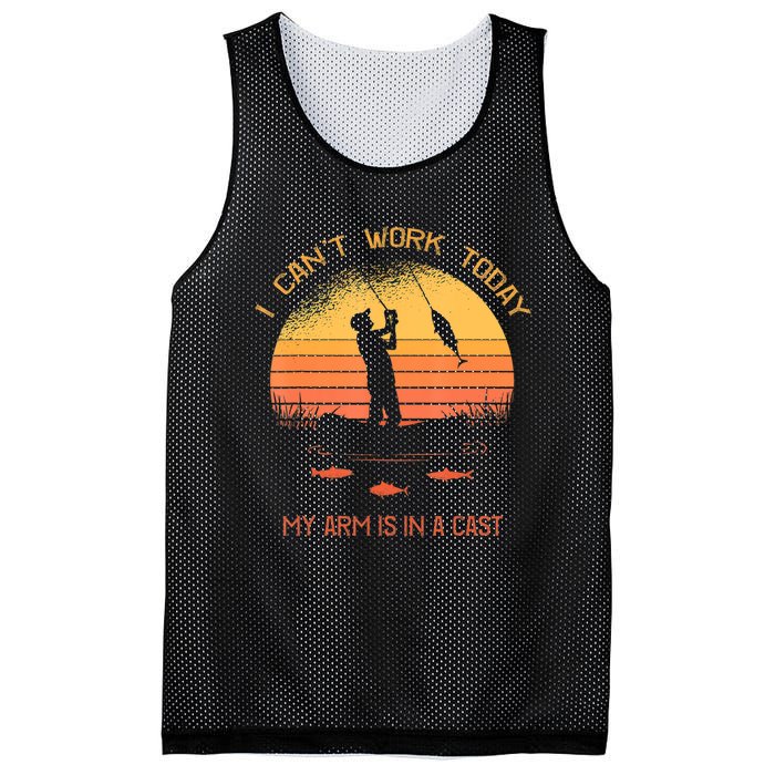 Funny Fishin Fisherman Arm Cast Fish Hunting Mesh Reversible Basketball Jersey Tank